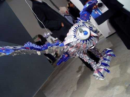 sculpture canettes009 Top 20 des sculptures de canettes, ou le mod�lisme rafra�chissant