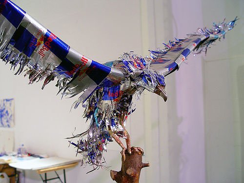 sculpture canettes013 Top 20 des sculptures de canettes, ou le mod�lisme rafra�chissant